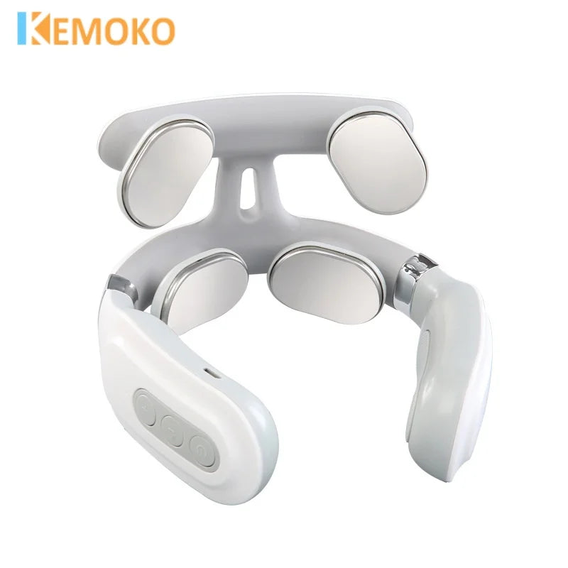 Neck Massage Machines Intelligent Electric, Rechargeable, Heating, Hot Pressing, Magnetic Pulse Neck Massage Instrument