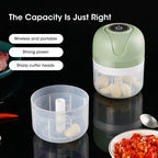 Electric Garlic Purer 250ML Mini Electric Garlic Chopper USB Charging Ginger Vegetable Cutter Food Chopper Kitchen Tools